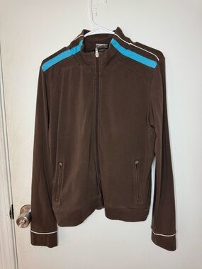 Prospirit Brown Athletic Crewneck with Blue Logo